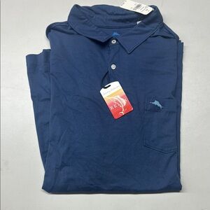 Tommy Bahama Blue Polo Shirt Classic Design